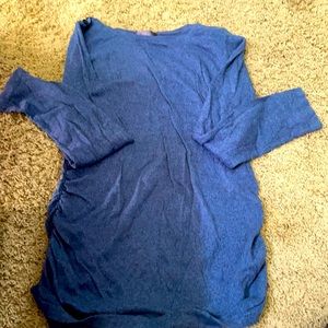 Blue long sleeve maturity shirt